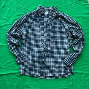 UNIQLO Flannel (Green, White & Yellow Accents)